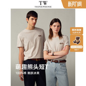t恤纯棉男女情侣休闲短袖 夏季 凉感上衣 新款 TeenieWeenie小熊男装