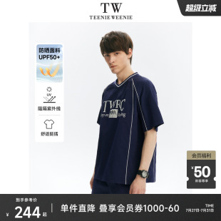 防晒上衣 TeenieWeenie小熊男装 时尚 简约T恤夏季 休闲宽松圆领短袖