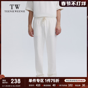 TeenieWeenie小熊男装秋季季新款时尚休闲刺绣宽松直筒长裤