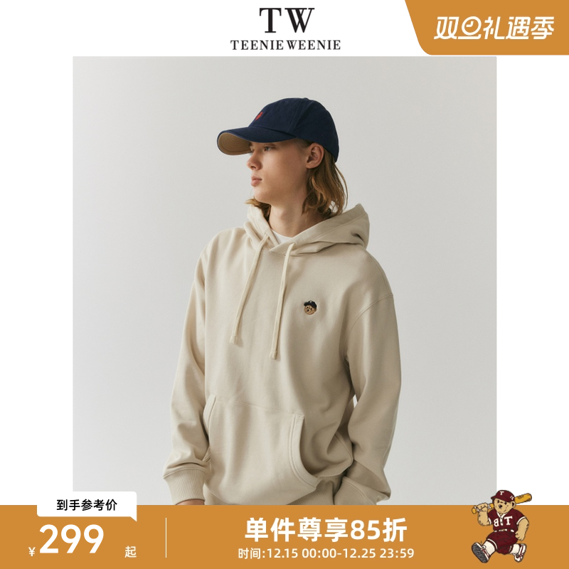 Teenie Weenie小熊男装卡通连帽卫衣男2024新款