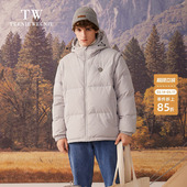 保暖马甲 子羽绒服男款 TeenieWeenie小熊男装 外套宽松连帽可拆卸袖