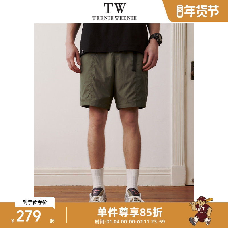 TeenieWeenie小熊男装时尚印花宽松直筒休闲工装短裤新款2026年春,男装,短裤,淘宝优惠券,粉丝福利购,淘宝优惠卷