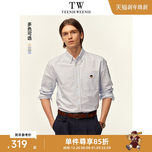 衬衫 翻领休闲外套美式 男款 长袖 上衣情侣 新款 TeenieWeenie小熊男装