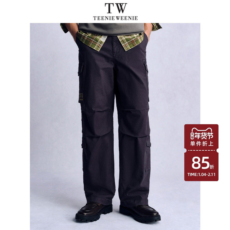 【明星同款】TeenieWeenie小熊男装美式复古工装水洗直筒