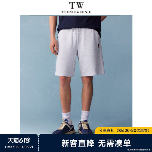 小熊男装休闲短裤刺绣