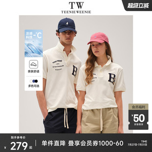 学院休闲时尚 TeenieWeenie小熊男装 新款 短袖 POLO上衣 凉感2025夏季