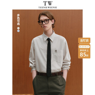 简约舒适通勤长袖 秋冬新款 休闲上衣 衬衫 TeenieWeenie小熊男装