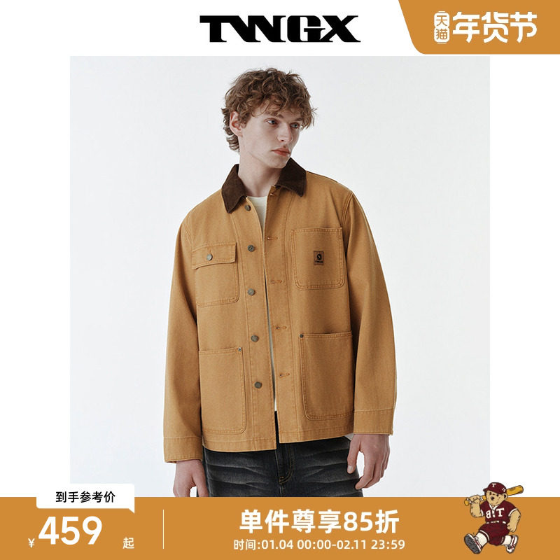 Teenie Weenie小熊男装美式复古工装水洗帆布牛仔夹克2026年春,男装,牛仔外套,淘宝优惠券,粉丝福利购,淘宝优惠卷