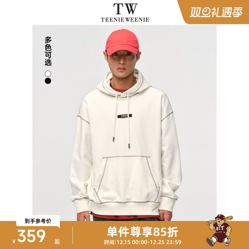 TeenieWeenie小熊男装连帽卫衣2025年春季新款学院设