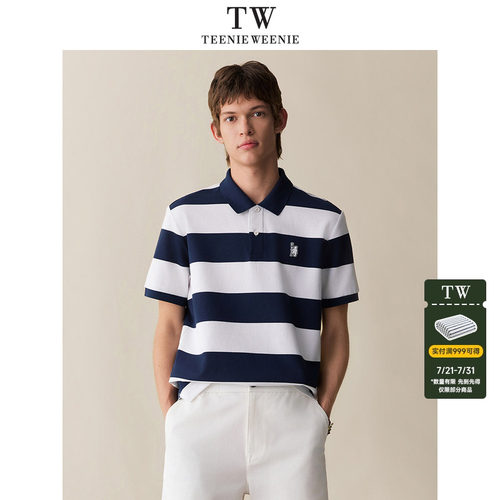 TeenieWeenie夏短袖条纹POLO衫