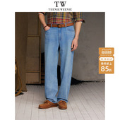 舒适弹力直筒牛仔裤 TeenieWeenie小熊男装 五袋裤 时尚 2026年夏季