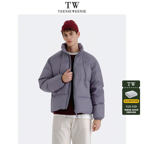 TeenieWeenie小熊男装三防鸭绒蓬松保暖立领加厚外套羽绒服男款