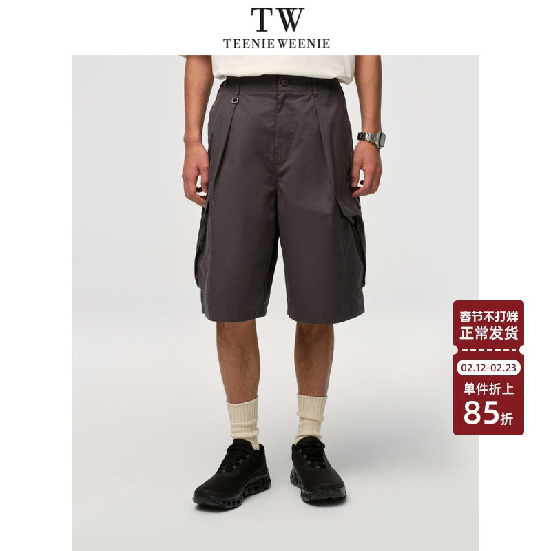 TeenieWeenie小熊男装短裤2025年春夏新款潮酷山系户