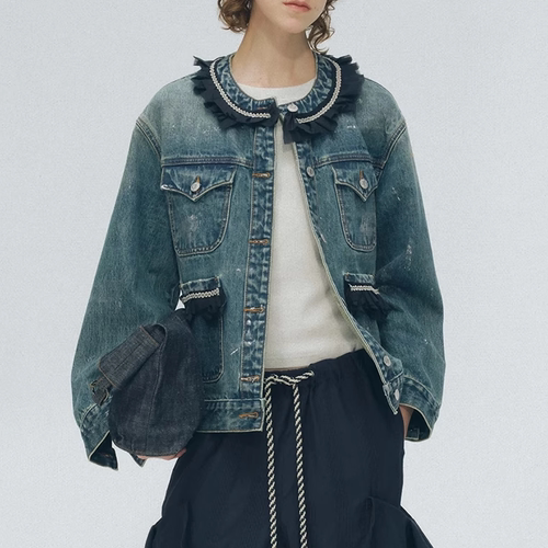 JUNWEILIN春夏新款微弹直筒长裤