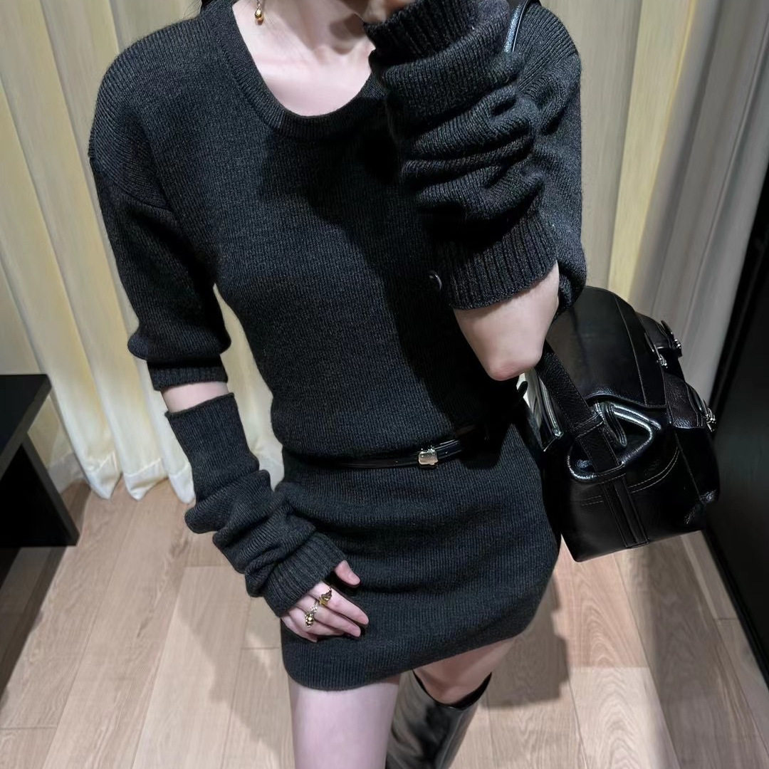 LEMAIRE羊驼毛针织上衣连衣裙女