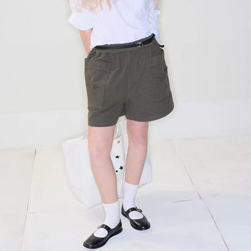 MARCHEN夏日复古小星刺绣短裤女