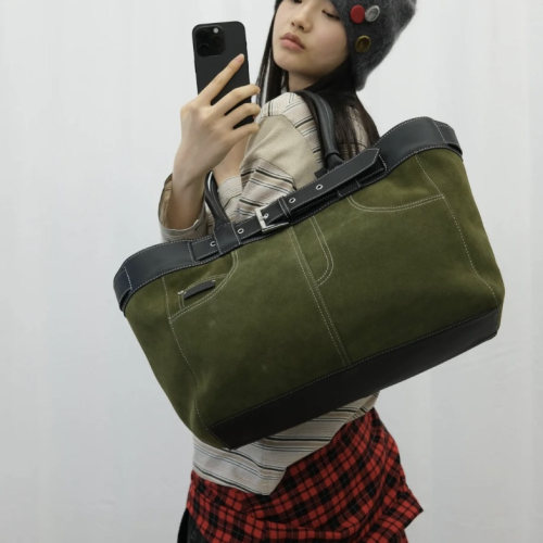 JUNWEILIN度假系列复古大托特包