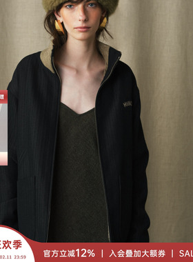 MARCHEN 安格集合店 25AW秋冬休闲撞色毛领聪明双面棒球夹克外套
