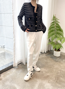 CRUSH 安格集合店 23SS早春新款白色棉亚麻贴袋锥形裤百搭休闲裤