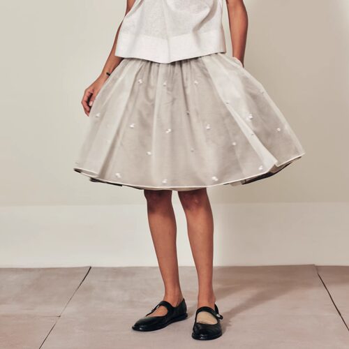 MARCHEN春夏优雅南风春雪半身裙