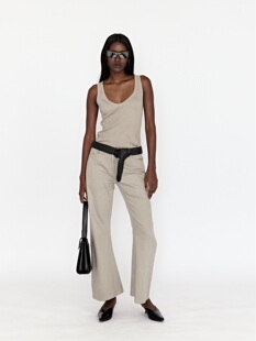 WEARABLE EVENT 安格集合店 24SS罗纹针织背心+曲线牛仔喇叭裤