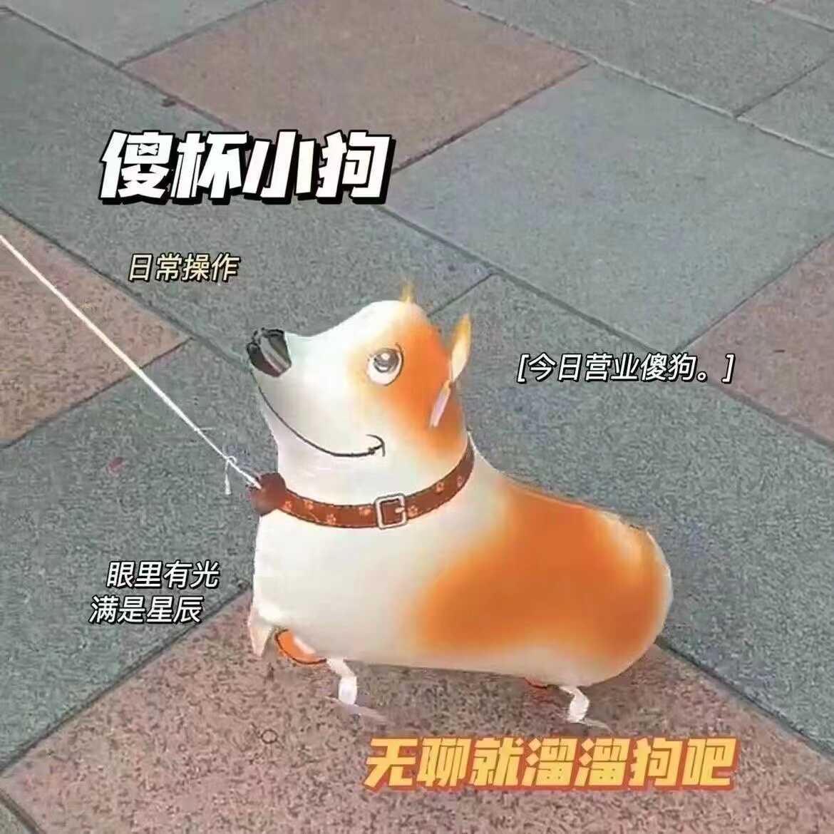 宠物走路气球生日派对氛围道具