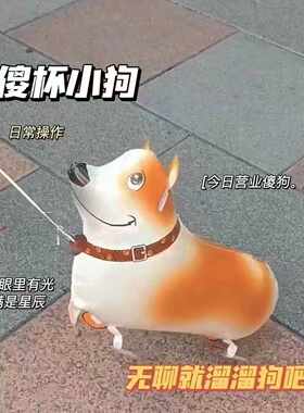 宠物走路气球生日派对氛围道具