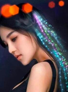 蝴蝶发光辫子闪光辫子发光发夹