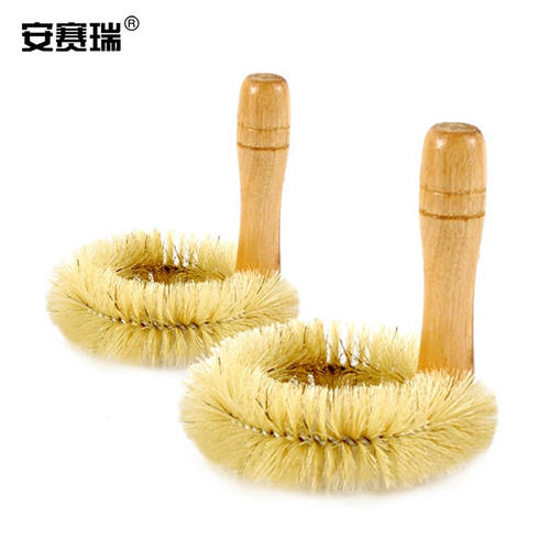 安赛瑞培养皿刷（2个装）实验室猪毛平皿清洗刷器皿清洁刷毛刷适