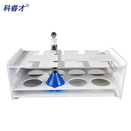科睿才玻璃容量瓶架耐酸碱塑料分液瓶架定量瓶架500ml/6孔64730