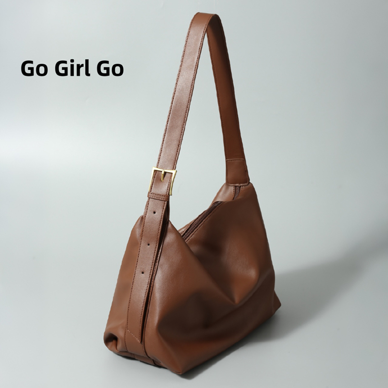 Go Girl Go慵懒包大容量托特包日系高级斜挎包通勤饺子包2024新款