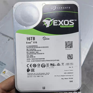 16TB企业级台式 希捷ST16000NM002G SATA SAS 机监控 16T
