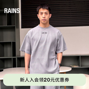 Rains华夫格T恤上衣短袖 春夏潮流男女Waffle 41370 41390 休闲短裤
