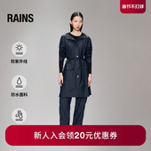 中长款 防水夹克外套风衣户外旅行通勤经典 款 Rains Curve 18130