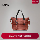Rains 小号手提单肩托特包百搭简约通勤旅行出差男女Puffer 14010