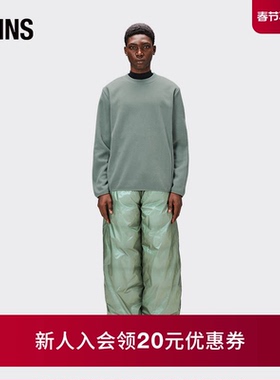 Rains 时尚摇粒绒套头衫男女同款舒适外套Fleece Crew Neck/18870