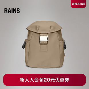 Rains 小号水桶双肩背包电脑包书包通勤旅行出差男女Valera/12870