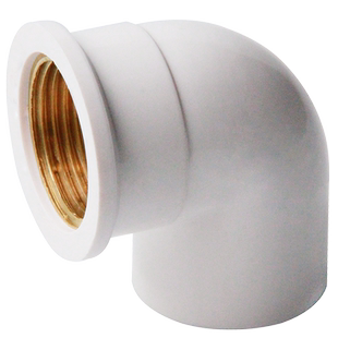 PVC铜内丝弯头 UPVC入铜弯头铜内牙90度弯头4分6分1寸给水管配件