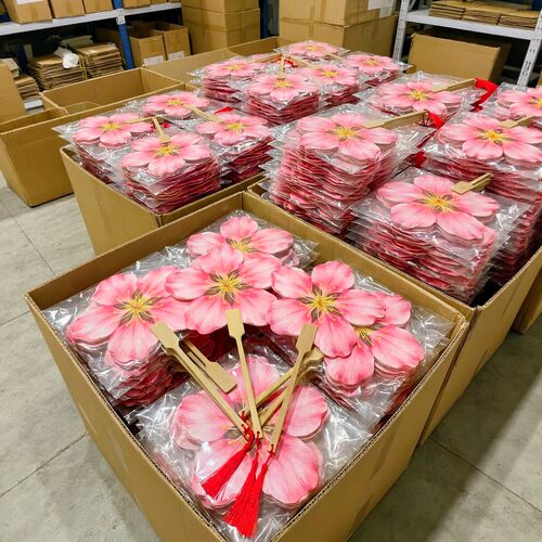 桃花扇子蒲扇夏天女小随身携带便携手摇扇家用高颜值学生2026新款