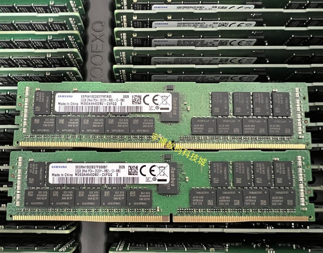 三星 32G 2R×4 PC4-2933Y DDR4 ECC REG内存条M393A4K40DB2-CVF