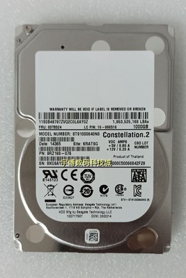 联想 03T8324 16-006516 1T 7.2K SATA 2.5 ST91000640NS 1TB硬盘