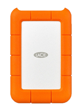 雷孜LaCie移动硬盘4TB三防Rugged USB-C 3.1/3.2/Type-C兼容雷电4