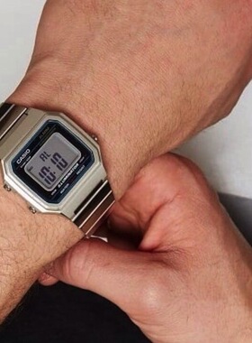 【Jony J豆芽同款】卡西欧复古方块情侣表学生男女 B650WD-1A/640