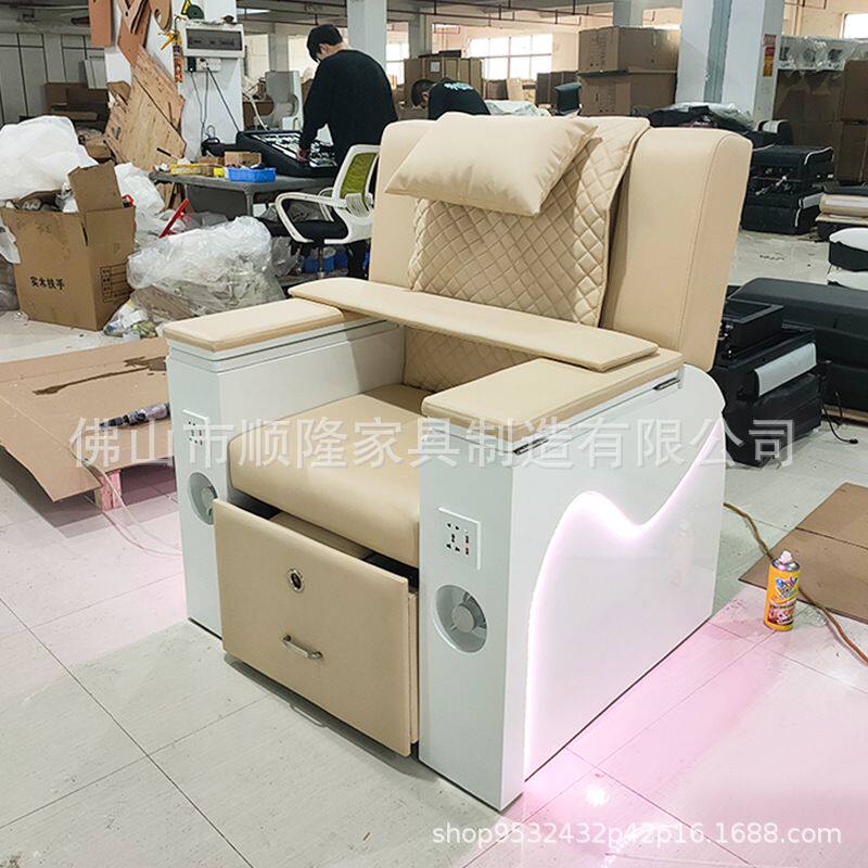 美甲沙发美足浴电动沐足疗躺椅美睫美脚美容院专用按摩纹眉洗脚椅