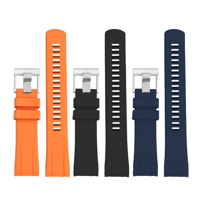 适配精工熊猫系列硅胶手表带男