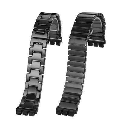 优亨适配Swatch斯沃琪YVS400 451 YVB404凹凸三叉接口陶瓷手表带