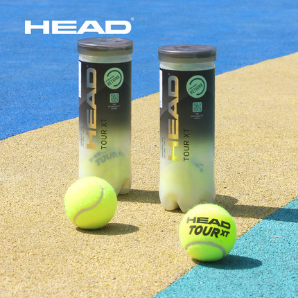 HEAD海德网球专业比赛用球黄金色罐装XT有压单人练习训练网球正品