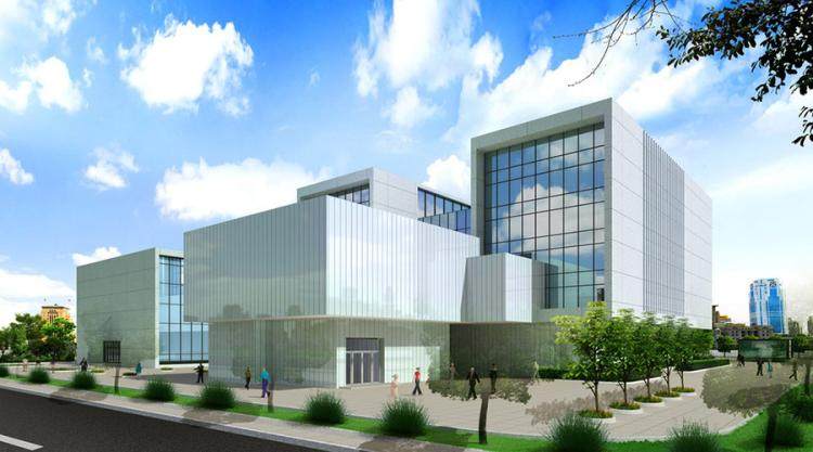 活动中心建筑外观设计案例效果图 社区建筑 社区活动中心圆形建筑