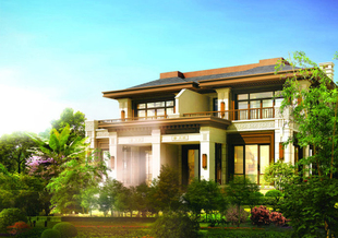 农村二层别墅盖房设计效果图  两层半别墅设计建房设计图外墙