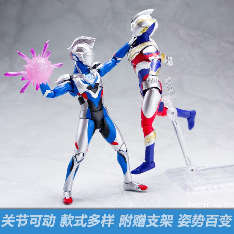 泽塔原始奥特玩具超可动手办特利迦赛罗3-6岁儿童益智礼盒套装